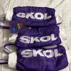 Vikings Purple SKOL Hand warmers with White Accents